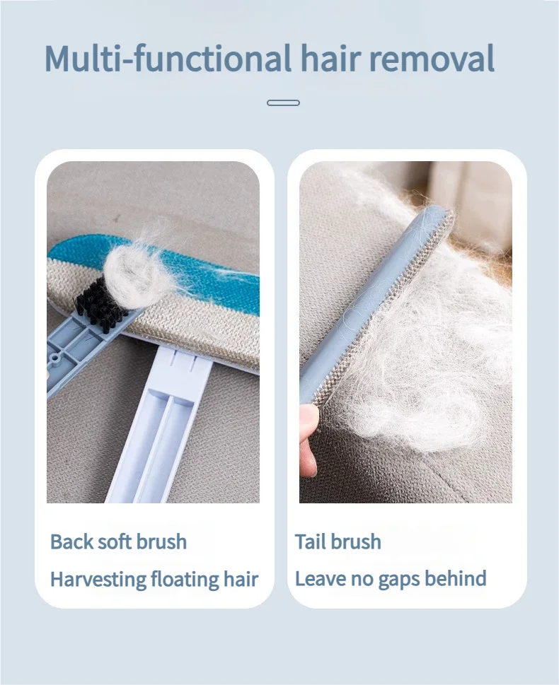 Pet Hair Removal Tool 4-in-1 Hair Removal Furniture Cat Hair Remover for Couch-Pet Hair Removal Car Cloth Furniture Carpet Bed